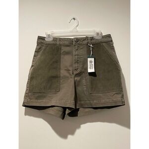 NWT Alpine Design Women's Size 8 High-Rise 5" Vintage‎ Olive Corduroy Shorts